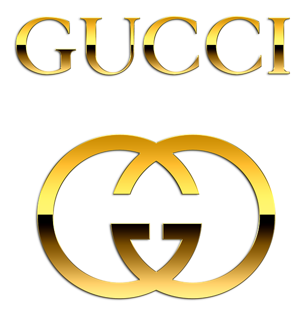 Golden Gucci Logo Download HQ Transparent PNG Image