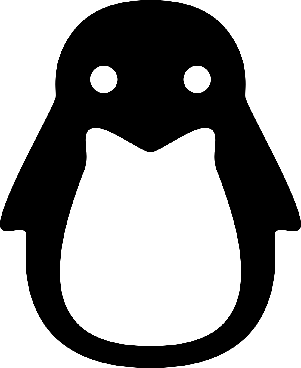 Tux Logo Distribution Debian Linux Free HD Image Transparent PNG Image