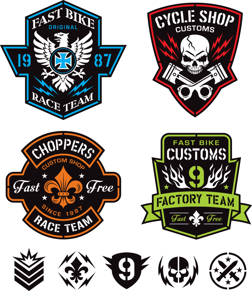 Logo Vector Motorcycle Illustration Skull PNG Download Free Transparent PNG Image