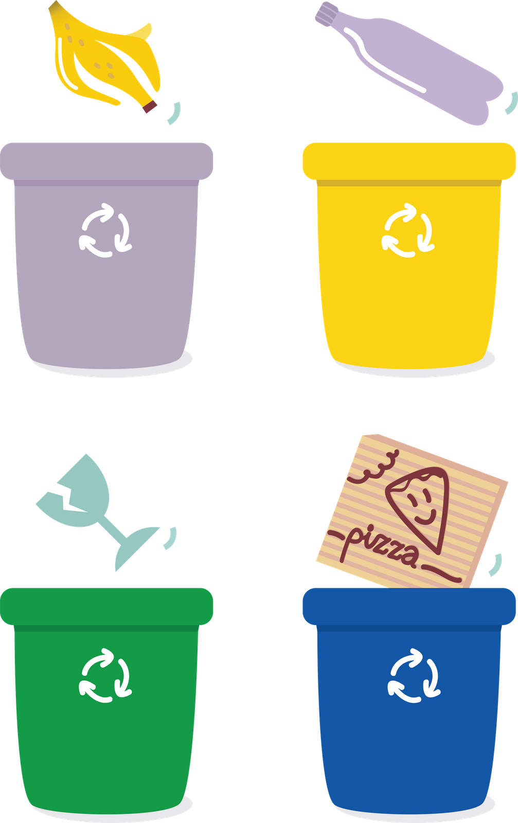 Bin Sorting Recycling Baskets Paper Rubbish Recycle Transparent PNG Image