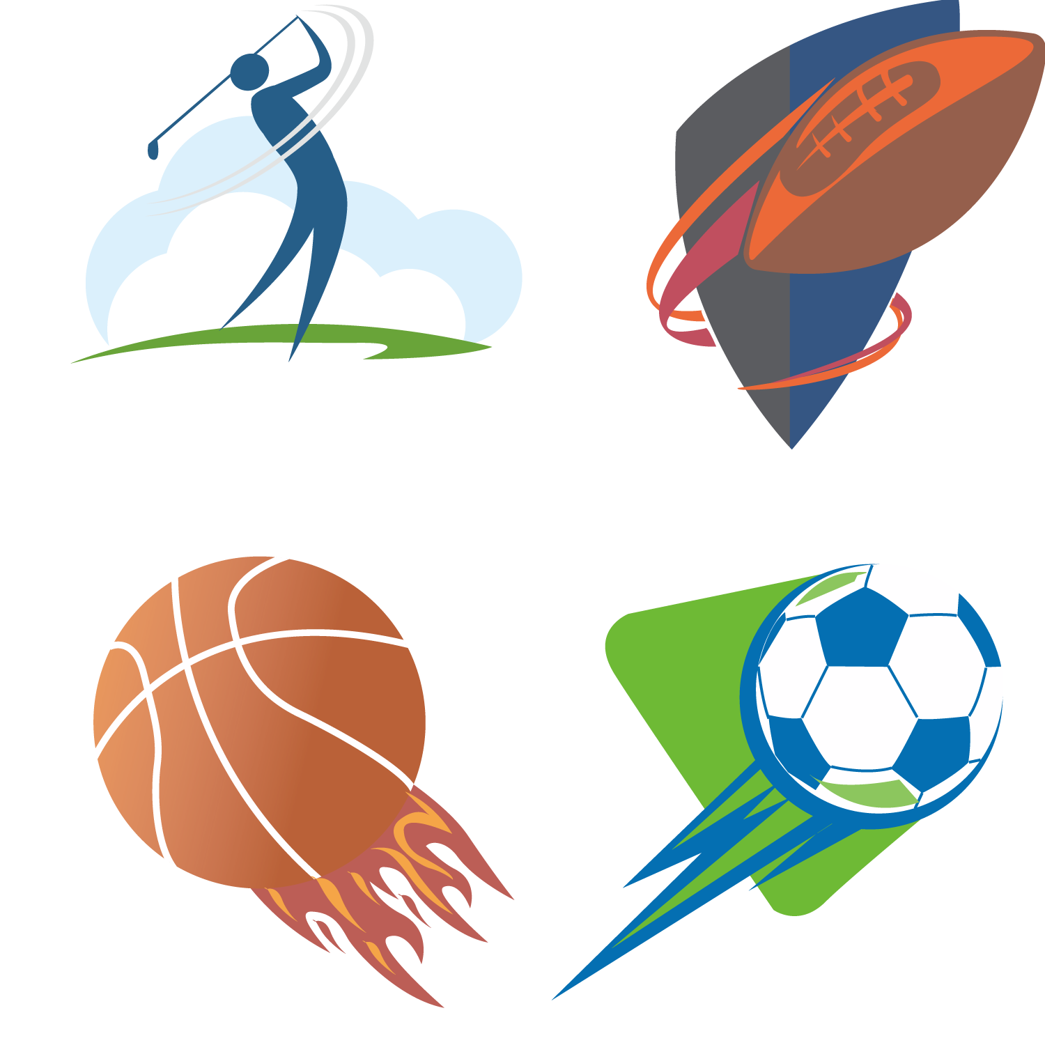 Vector Logo Sport Golf Sports Free Download Image Transparent PNG Image