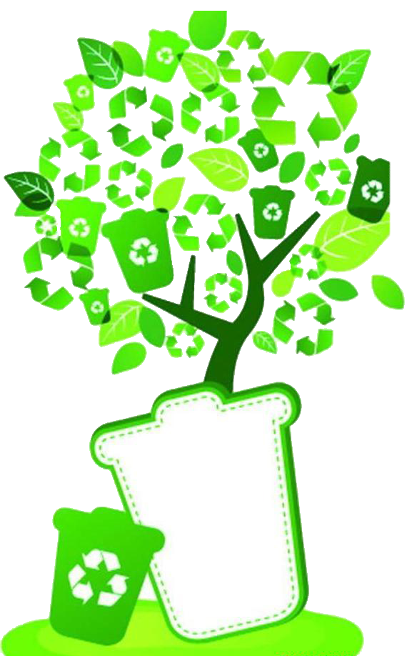 Bin Container Recycling Tree Environmental Protection Green Transparent PNG Image