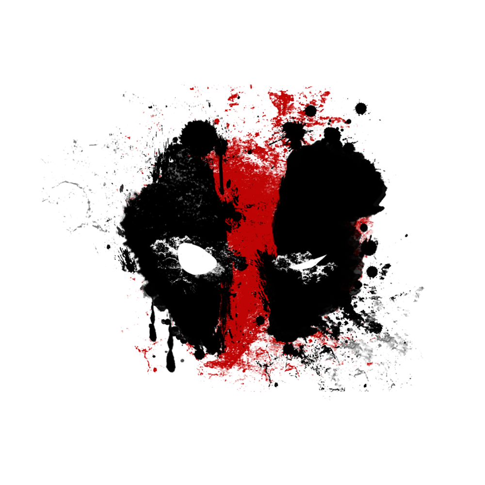 Graphic Art Paint Design Deadpool Painting Transparent PNG Image