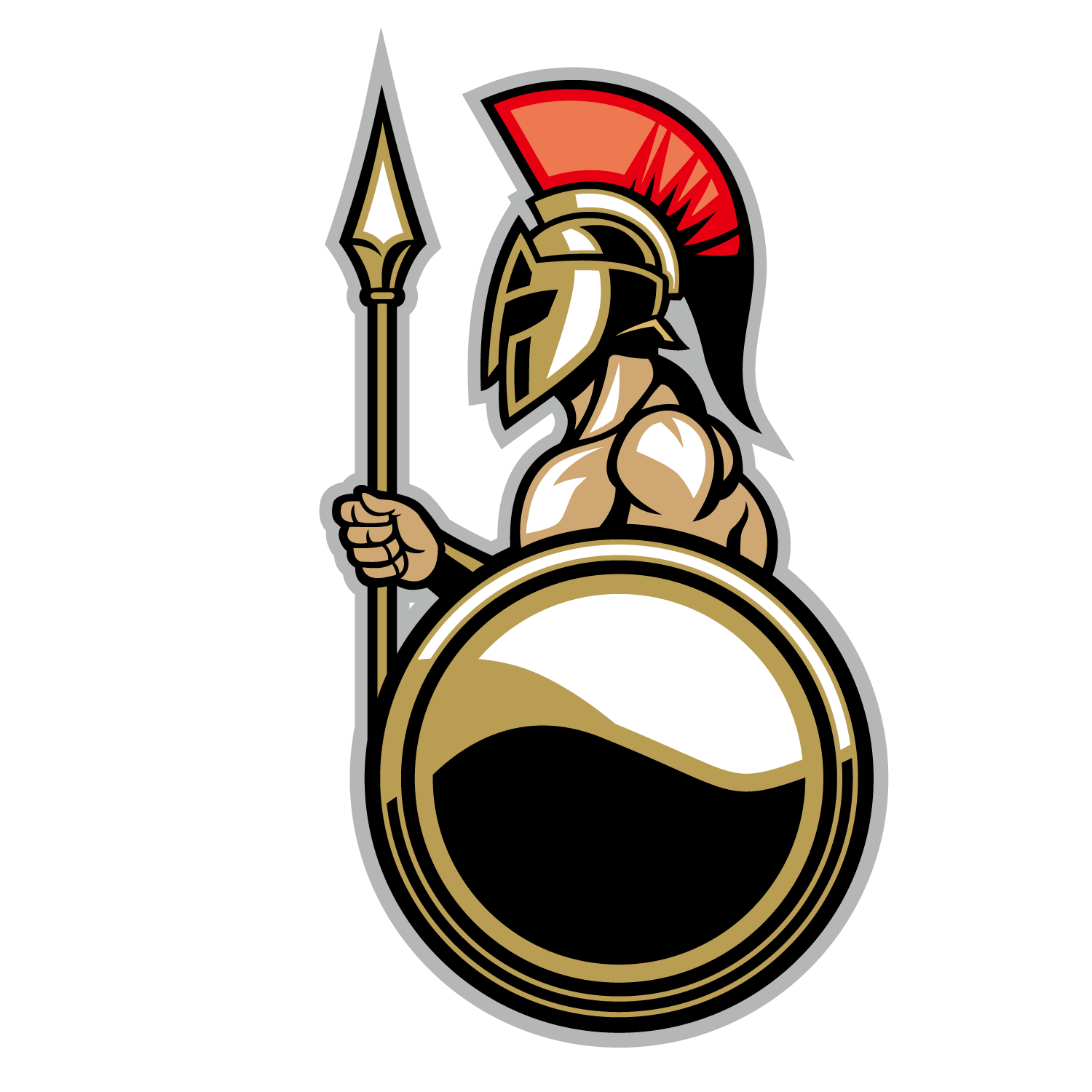 Warrior Emblem Army Symbol Roman Spartan Transparent PNG Image