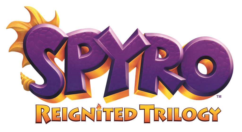 Purple Text Trilogy Reignited One Spyro Logo Transparent PNG Image