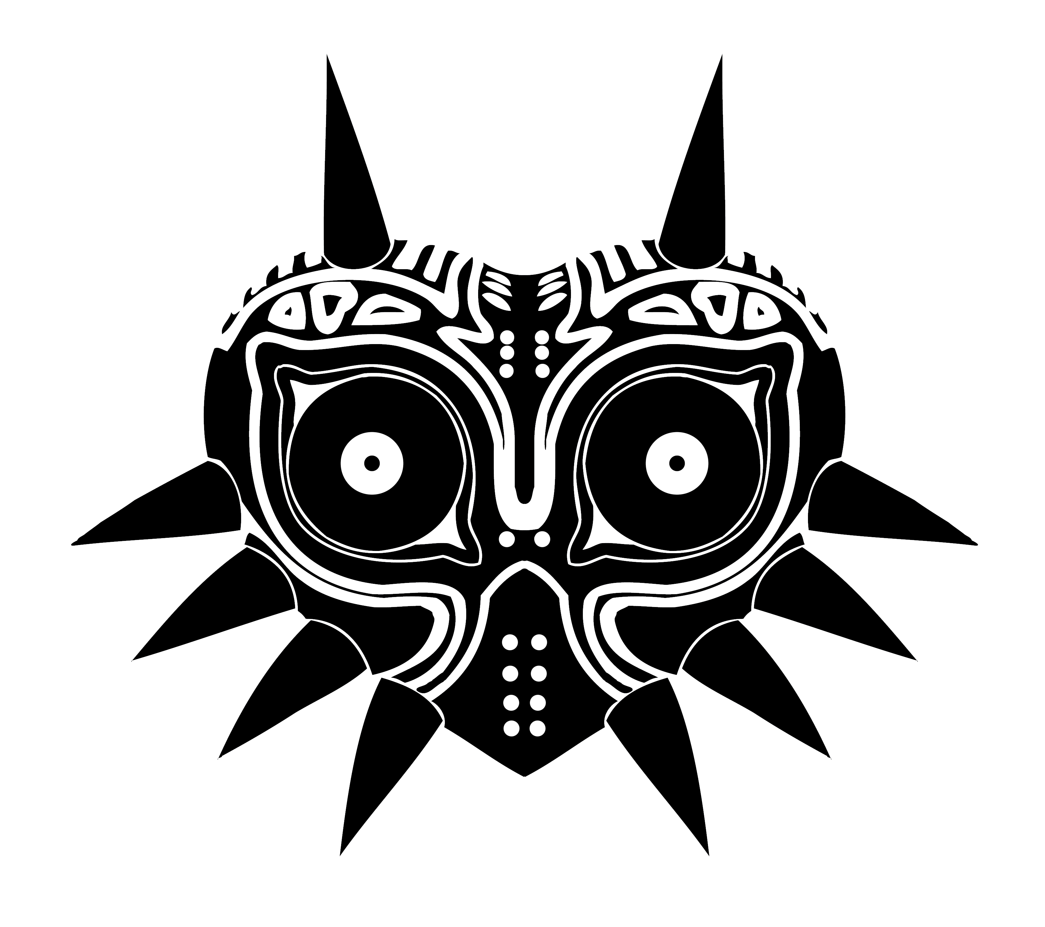 Owl Symmetry Of Mask Decal Zelda Majora Transparent PNG Image