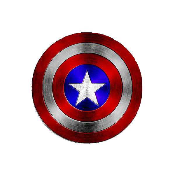 America Shield Circle Logo The Captain Transparent PNG Image