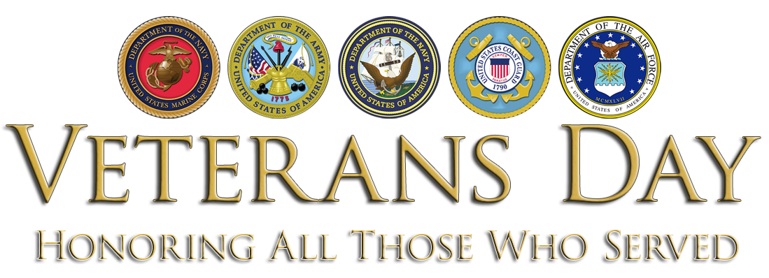 Veterans Veteran Text Logo Banner Day Transparent PNG Image