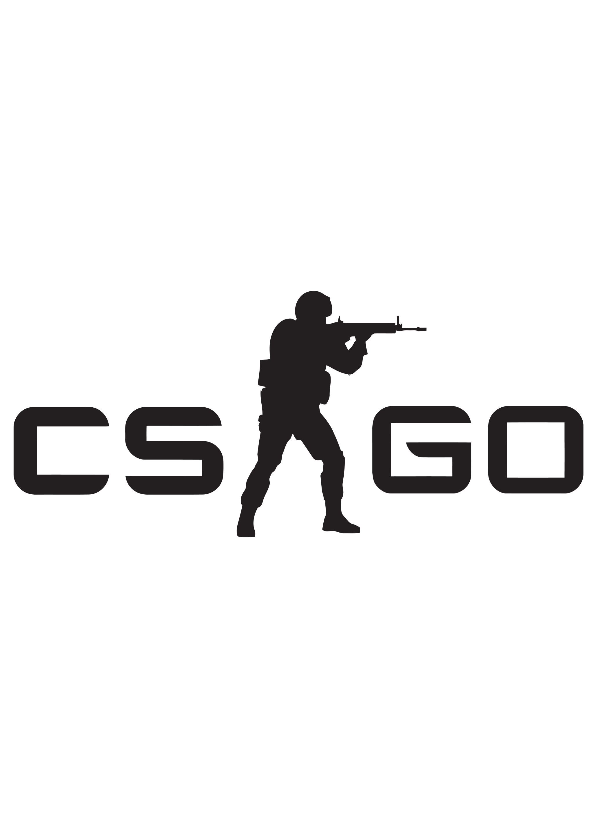 Stencil Silhouette Global Offensive Counterstrike Logo Transparent PNG Image