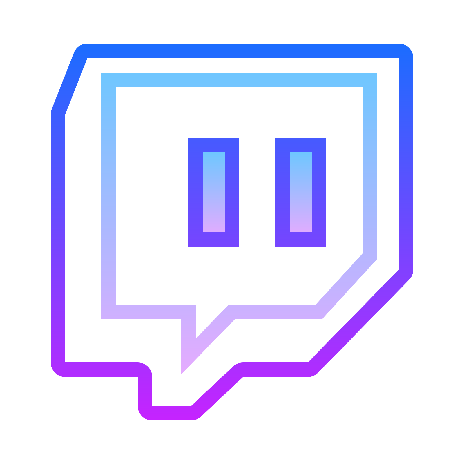 Blue Angle Icons Media Streaming Computer Twitch Transparent PNG Image