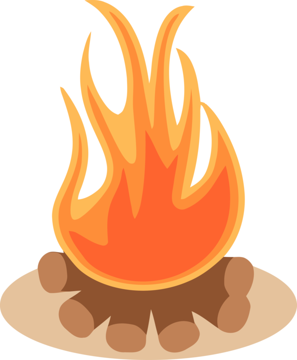 Lohri Flame Orange Fire For Happy Holiday 2020 Transparent PNG Image