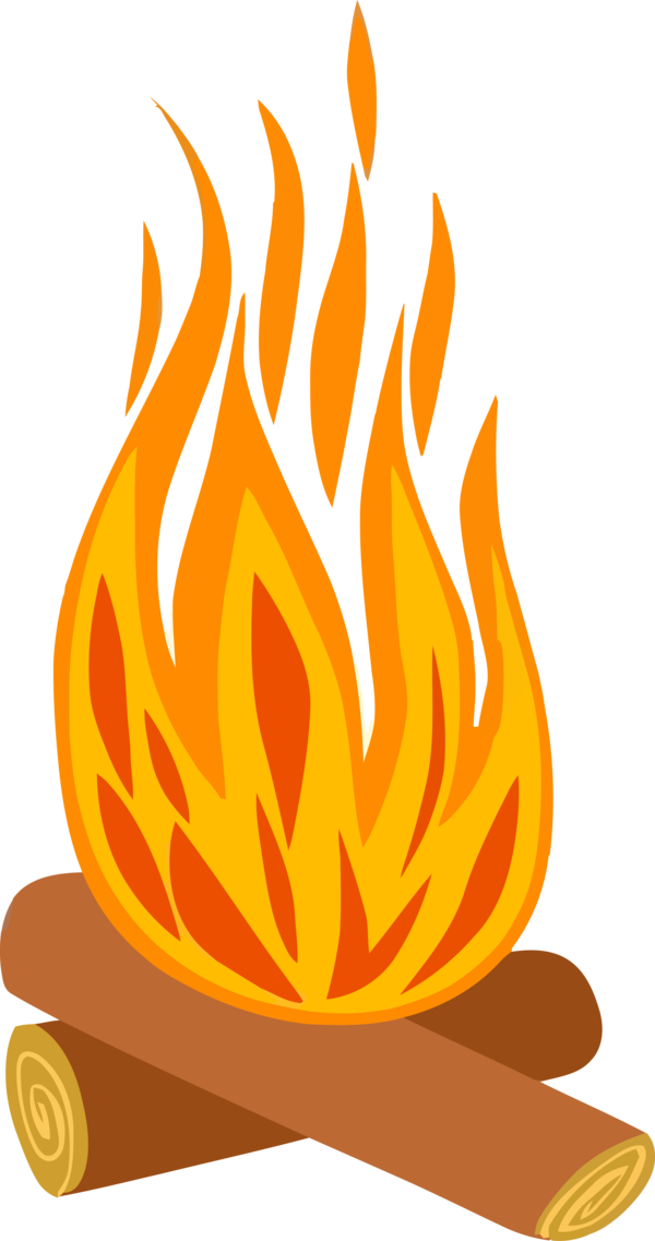 Lohri Fire Flame Orange For Happy Drawing Transparent PNG Image