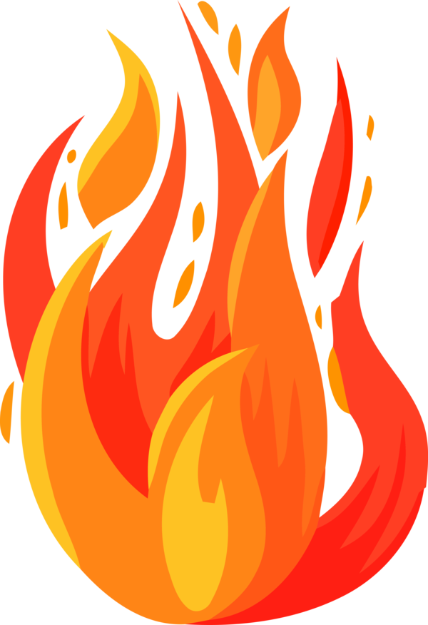 Lohri Orange Fire Flame For Happy Lyrics Transparent PNG Image