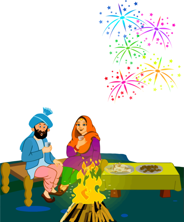 Lohri Playing With Kids Happy For Ideas Transparent PNG Image