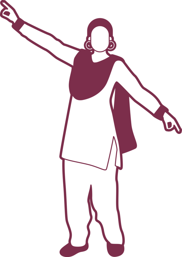 Lohri Line Art For Happy Carol Transparent PNG Image