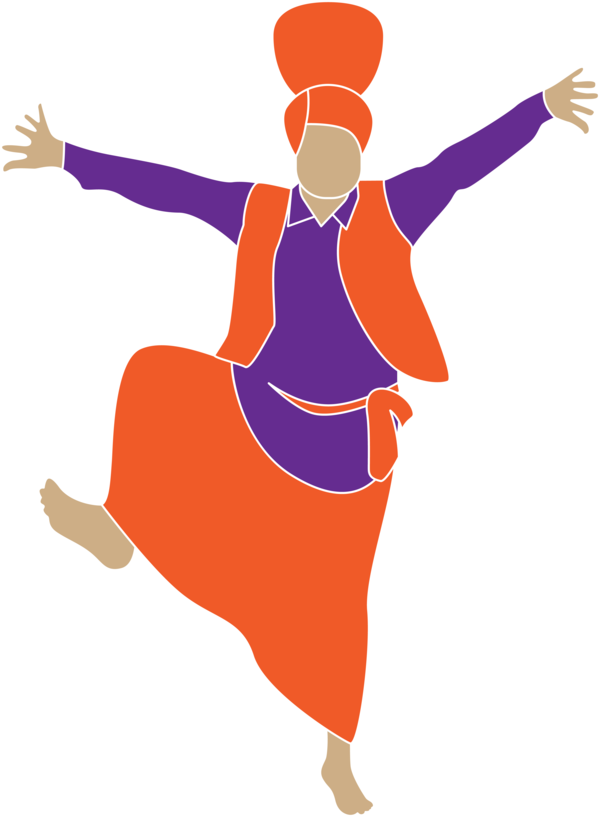 Lohri Dancer For Happy Party Near Me Transparent PNG Image