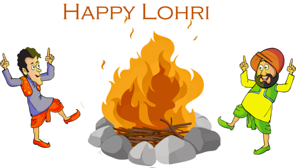 Lohri Cartoon Sharing For Happy Games Transparent PNG Image