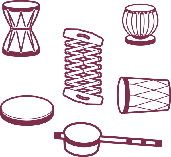 Lohri Line Cylinder Art For Happy Traditions Transparent PNG Image