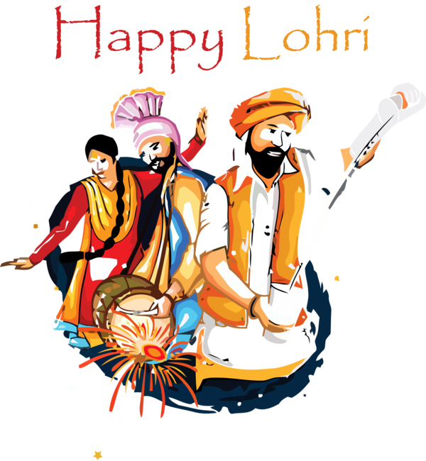 Lohri Indian Musical Instruments For Happy Activities Transparent PNG Image