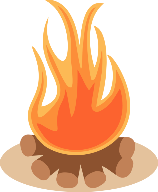 Lohri Flame Orange Fire For Happy Colors Transparent PNG Image