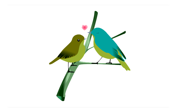 Love Birds Transparent Transparent PNG Image