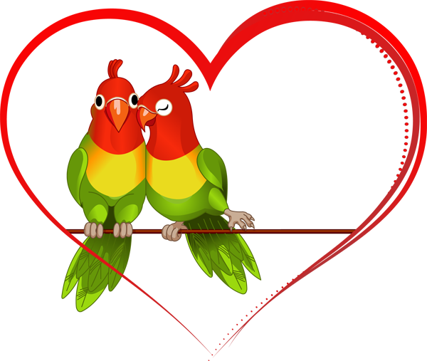 Love Birds Picture Transparent PNG Image