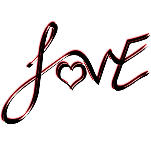 Text Love Free HQ Image Transparent PNG Image