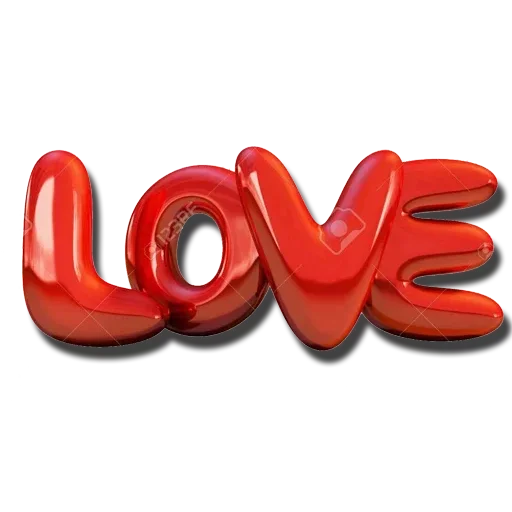 Word Love Text Download HQ Transparent PNG Image