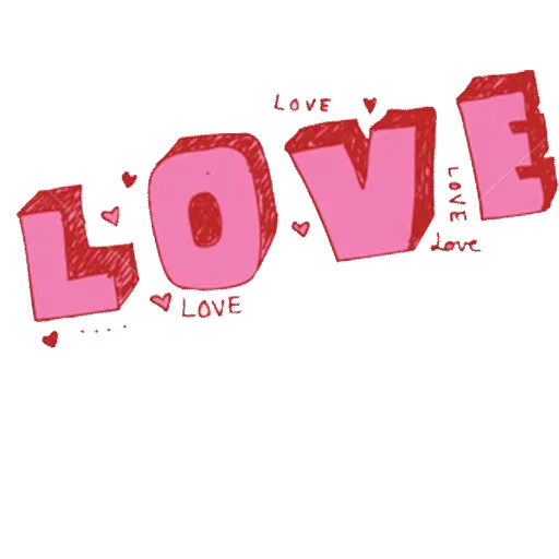 Word Love Text Free HD Image Transparent PNG Image