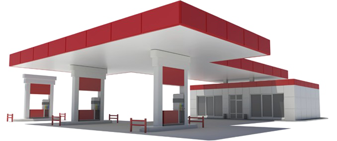 Gas Station HD Free Clipart HQ Transparent PNG Image