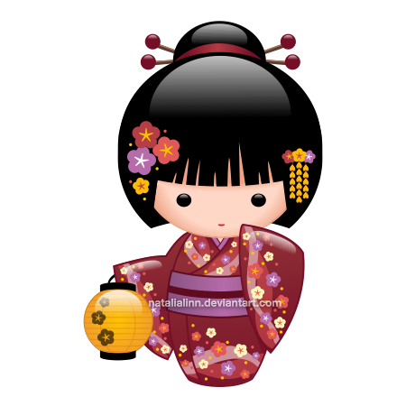 Japanese Doll Image PNG Free Photo Transparent PNG Image