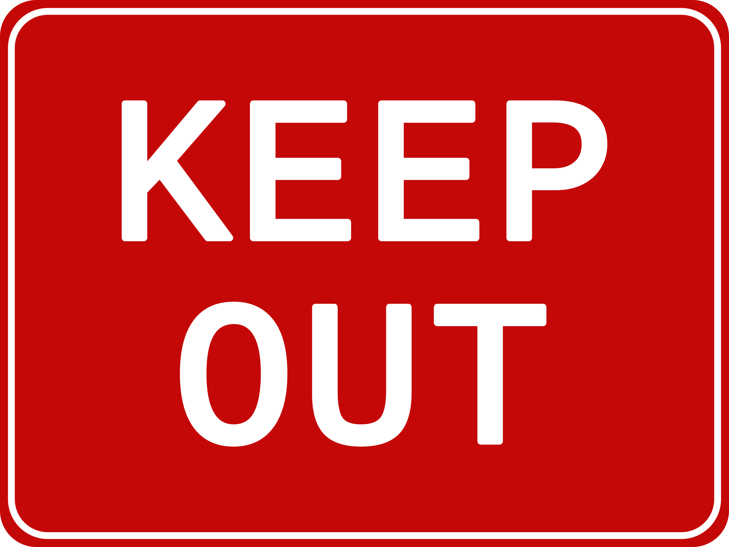 Keep Out Picture Free Clipart HD Transparent PNG Image