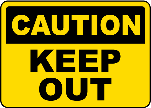 Keep Out Free HQ Image Transparent PNG Image