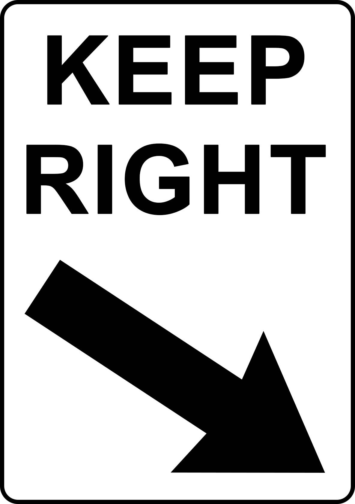 Keep Right Image HQ Image Free PNG Transparent PNG Image