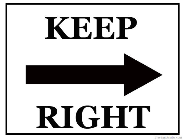 Keep Right Download HD PNG Transparent PNG Image