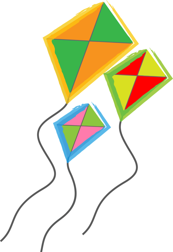 Makar Sankranti Line Triangle For Happy Drawing Transparent PNG Image