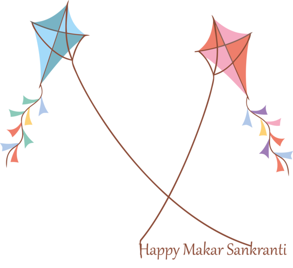 Makar Sankranti Line Leaf Star For Happy Holiday Transparent PNG Image