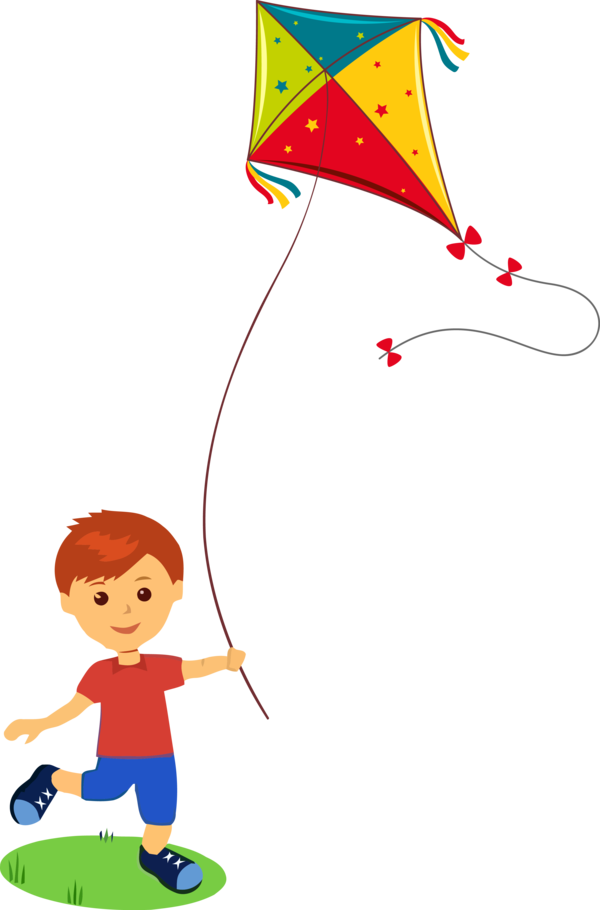 Makar Sankranti Kite Cartoon Line For Happy Decoration Transparent PNG Image