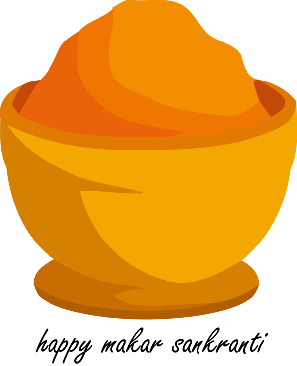 Makar Sankranti Yellow Orange Food For Happy Carol Transparent PNG Image