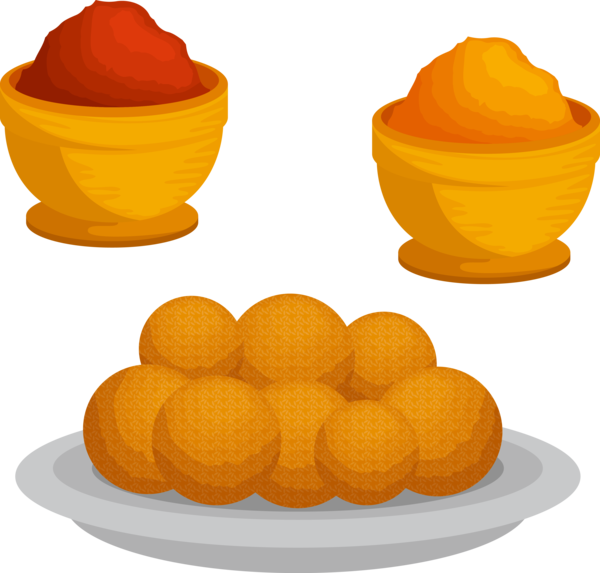 Makar Sankranti Yellow Orange Food For Happy Holiday Transparent PNG Image