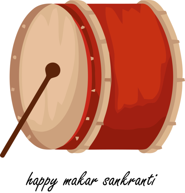 Makar Sankranti Drum Membranophone Bass For Happy Getaways Transparent PNG Image