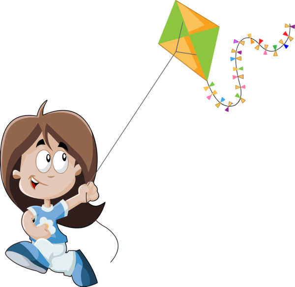 Makar Sankranti Cartoon Happy Kite For Festival Transparent PNG Image