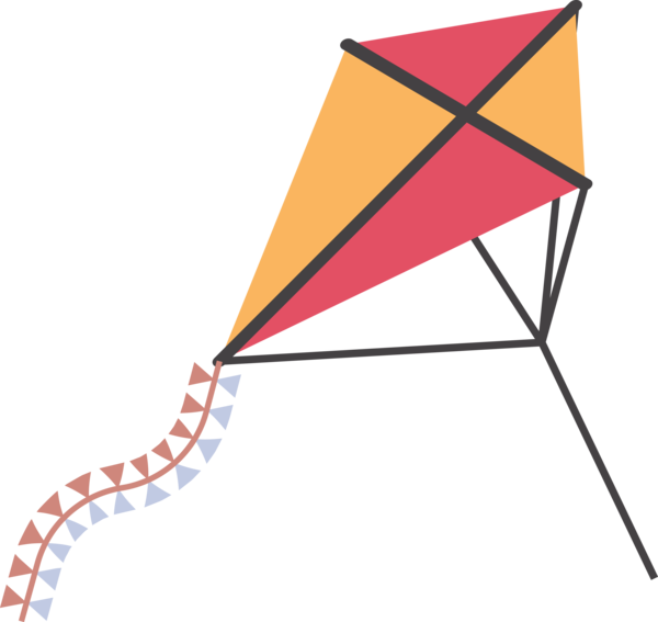 Makar Sankranti Triangle Line For Kite Flying Carol Transparent PNG Image