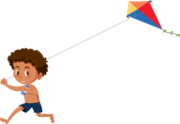 Makar Sankranti Cartoon Child Line For Happy Countdown Transparent PNG Image