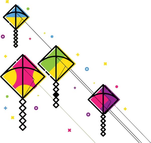 Makar Sankranti Line Triangle Slope For Happy Greeting Cards Transparent PNG Image