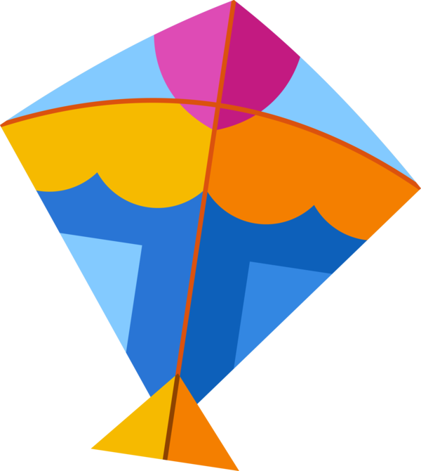 Makar Sankranti Orange Umbrella Line For Happy 2020 Transparent PNG Image