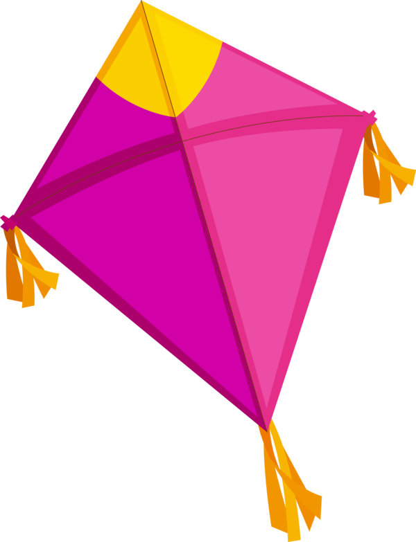 Makar Sankranti Kite Line Triangle For Happy Eve Party 2020 Transparent PNG Image