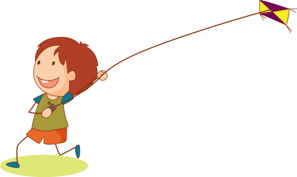 Makar Sankranti Cartoon Line Child For Happy Celebration 2020 Transparent PNG Image