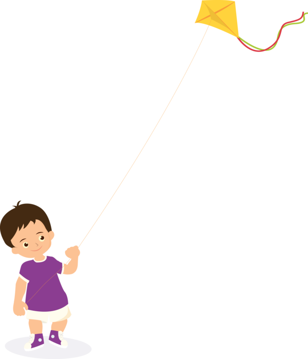 Makar Sankranti Cartoon Child Smile For Kite Flying Eve Party 2020 Transparent PNG Image