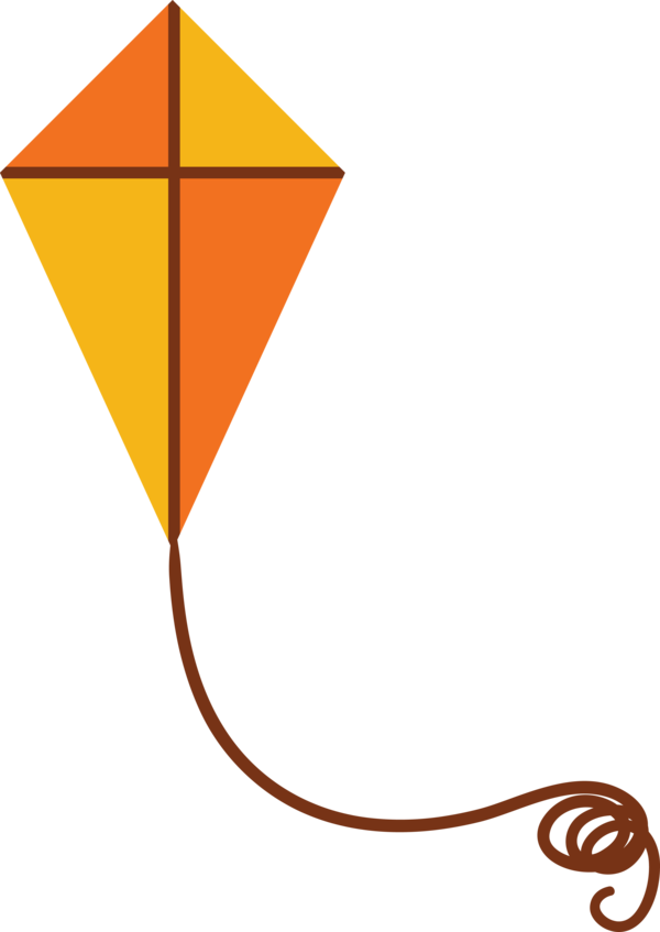 Makar Sankranti Line Orange Triangle For Happy Ball Drop Transparent PNG Image